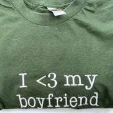 Custom Embroidered I Love My Boyfriend Hoodie